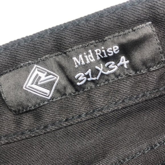 LIKE NEW BLACK ROCK & ROLL COWGIRL MIDRISE BOOT JEANS 31x32  CRYSTALS 💎 - Picture 4 of 13